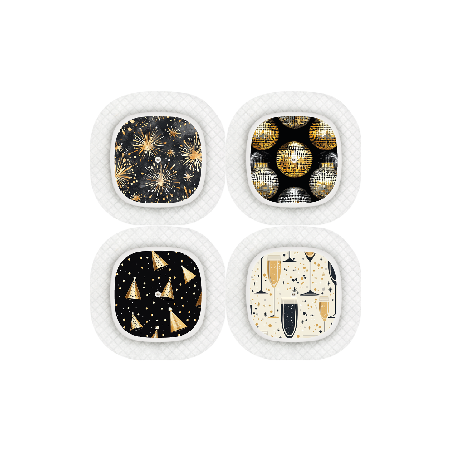 "Celebration Spark" - CGM Sensor Stickers for Dexcom, Libre, Medtronic & Medtrum