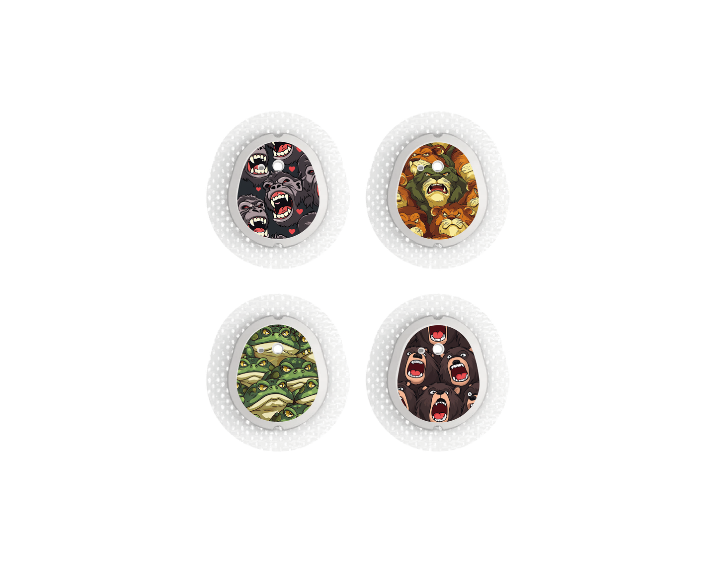 "Wild Force" - CGM Sensor Stickers for Dexcom, Libre, Medtronic & Medtrum