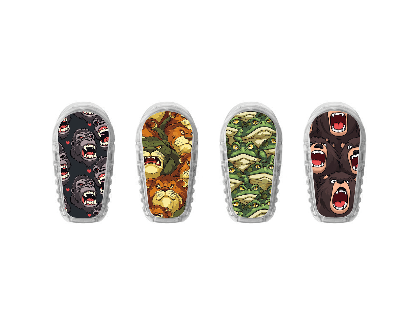 "Wild Force" - CGM Sensor Stickers for Dexcom, Libre, Medtronic & Medtrum