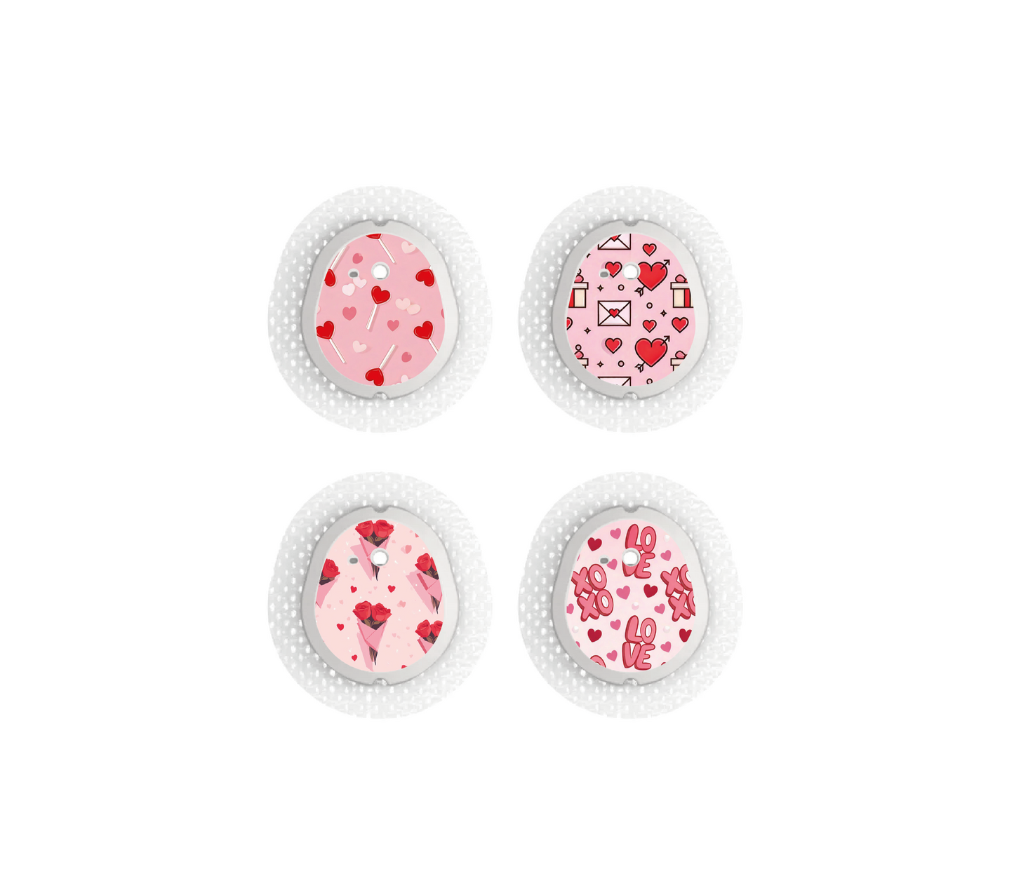 "Valentine" - CGM Sensor Stickers for Dexcom, Libre, Medtronic & Medtrum