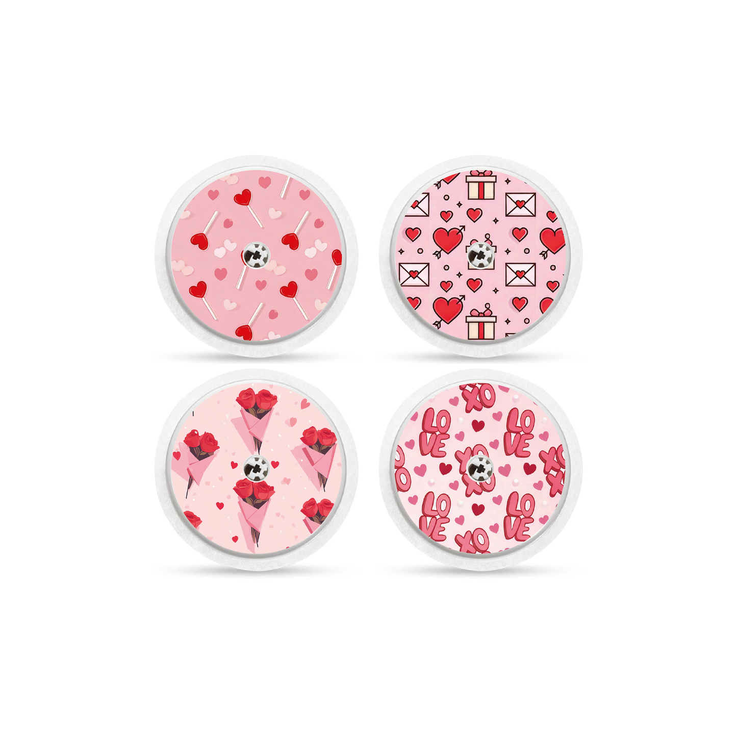 "Valentine" - CGM Sensor Stickers for Dexcom, Libre, Medtronic & Medtrum