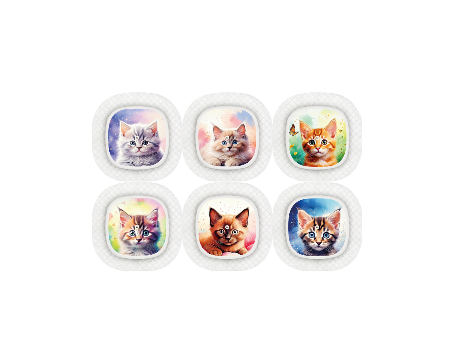 "Kittens" - CGM Sensor Stickers for Dexcom, Libre, Medtronic & Medtrum