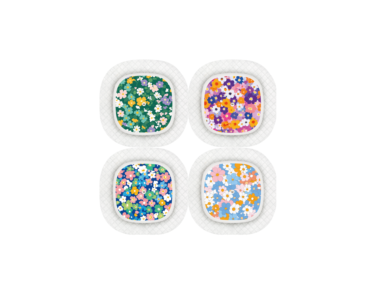 "Floral Bliss" - CGM Sensor Stickers for Dexcom, Libre, Medtronic & Medtrum