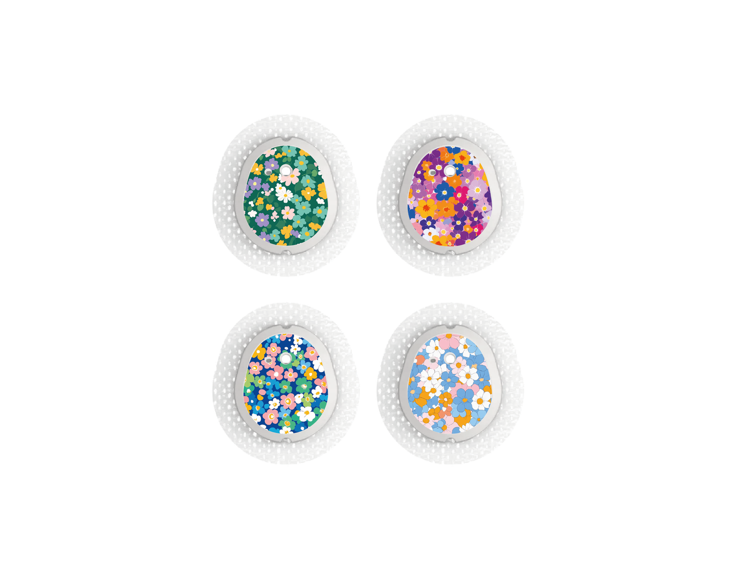 "Floral Bliss" - CGM Sensor Stickers for Dexcom, Libre, Medtronic & Medtrum