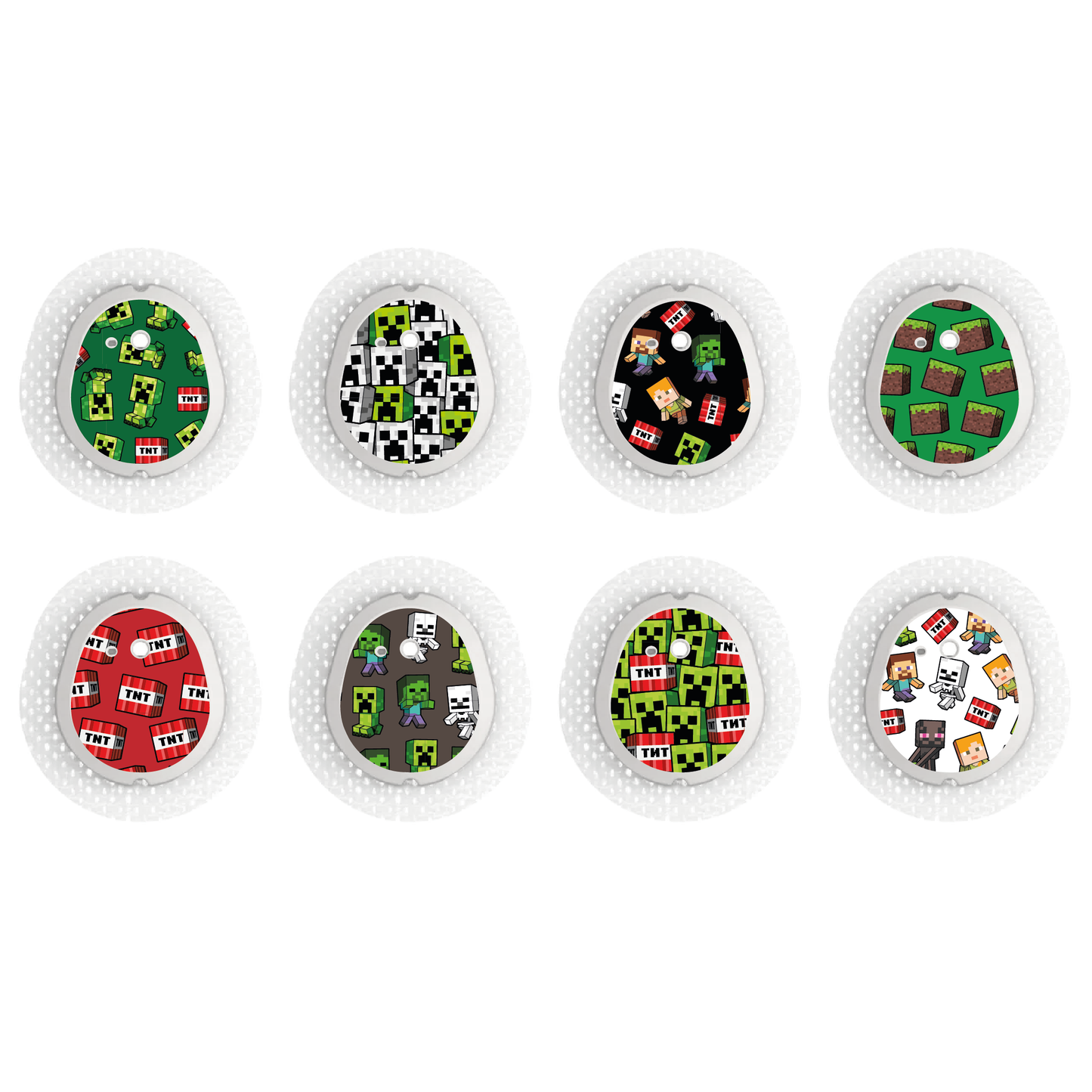 "Creeper World" - CGM Sensor Stickers for Dexcom, Libre, Medtronic & Medtrum