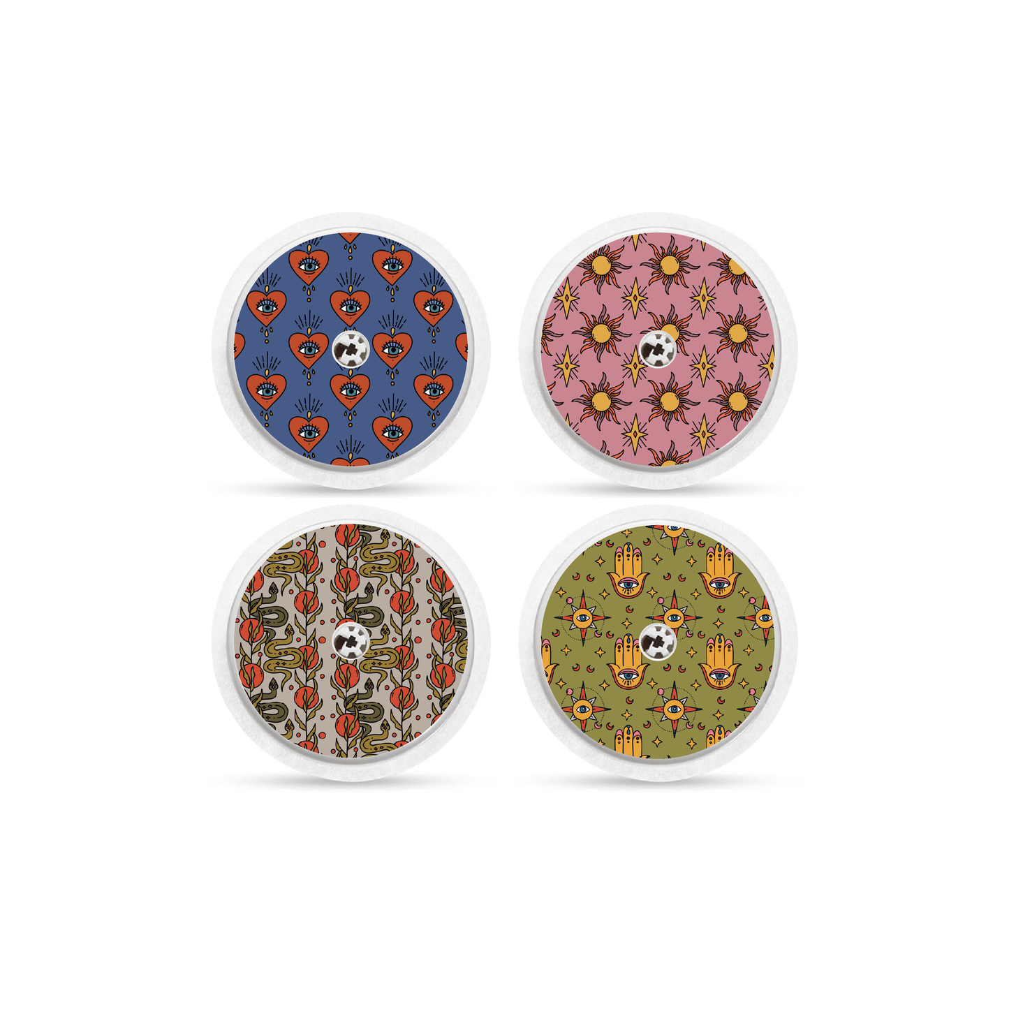 "Celestial Charm" - CGM Sensor Stickers for Dexcom, Libre, Medtronic & Medtrum