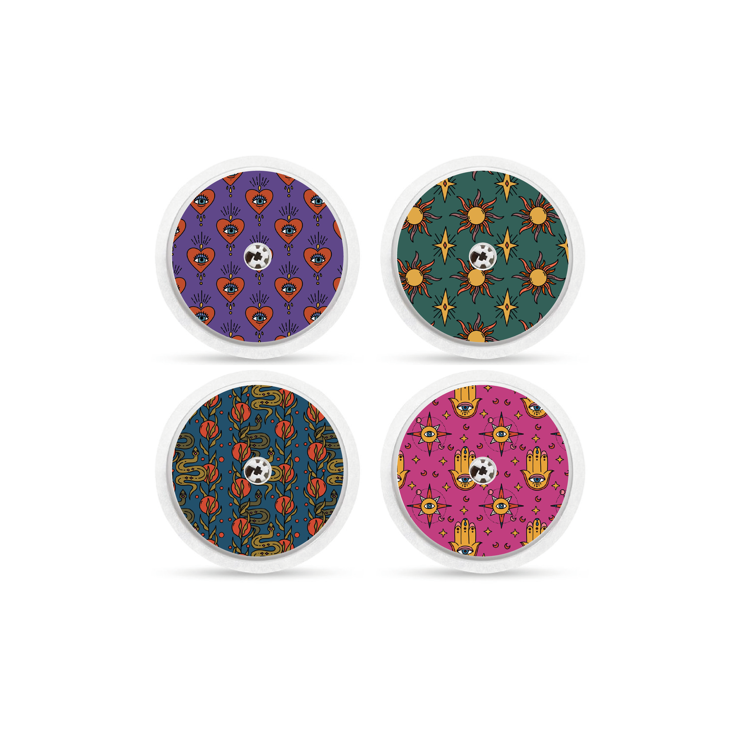 "Celestial Charm" - CGM Sensor Stickers for Dexcom, Libre, Medtronic & Medtrum
