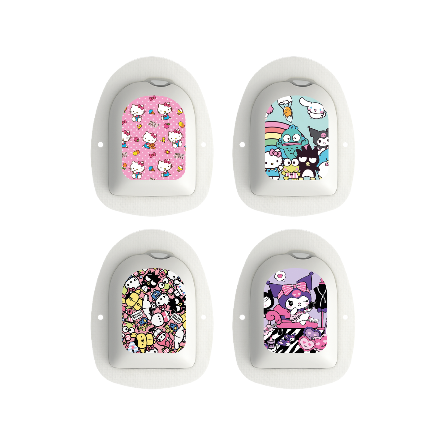 "Kawaii Crew" - Omnipod Pod Stickers & Temporary Tattoos