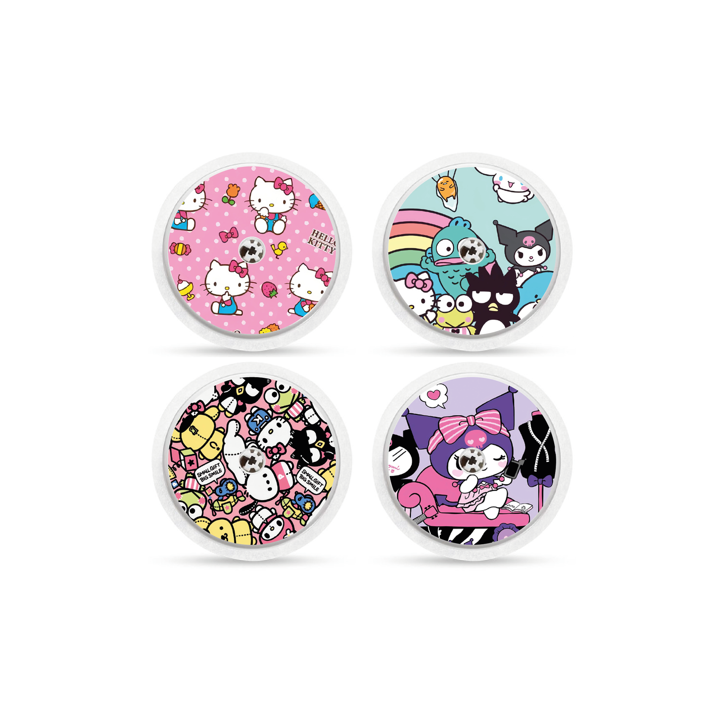 "Kawaii Crew" - CGM Sensor Stickers for Dexcom, Libre, Medtronic & Medtrum