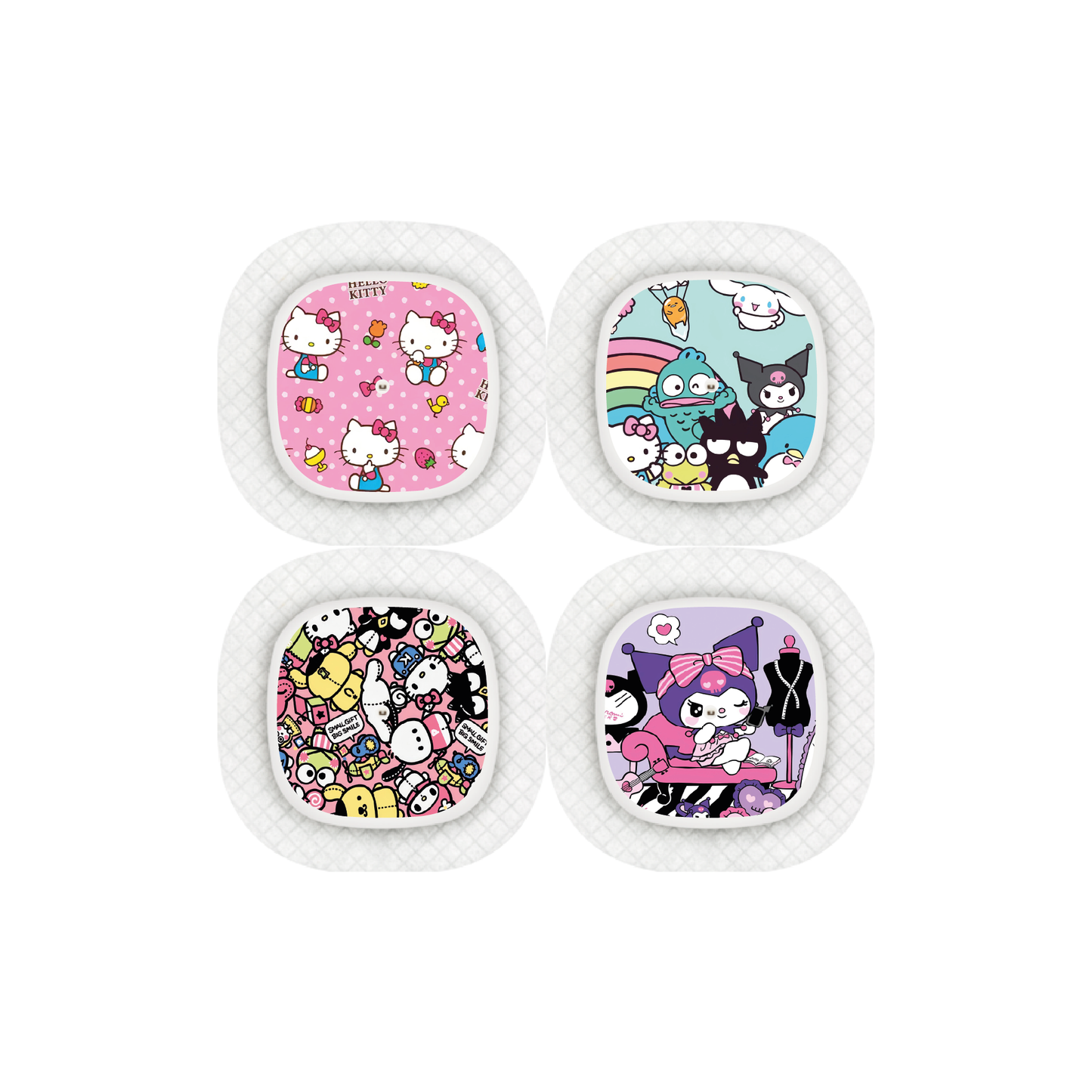 "Kawaii Crew" - CGM Sensor Stickers for Dexcom, Libre, Medtronic & Medtrum