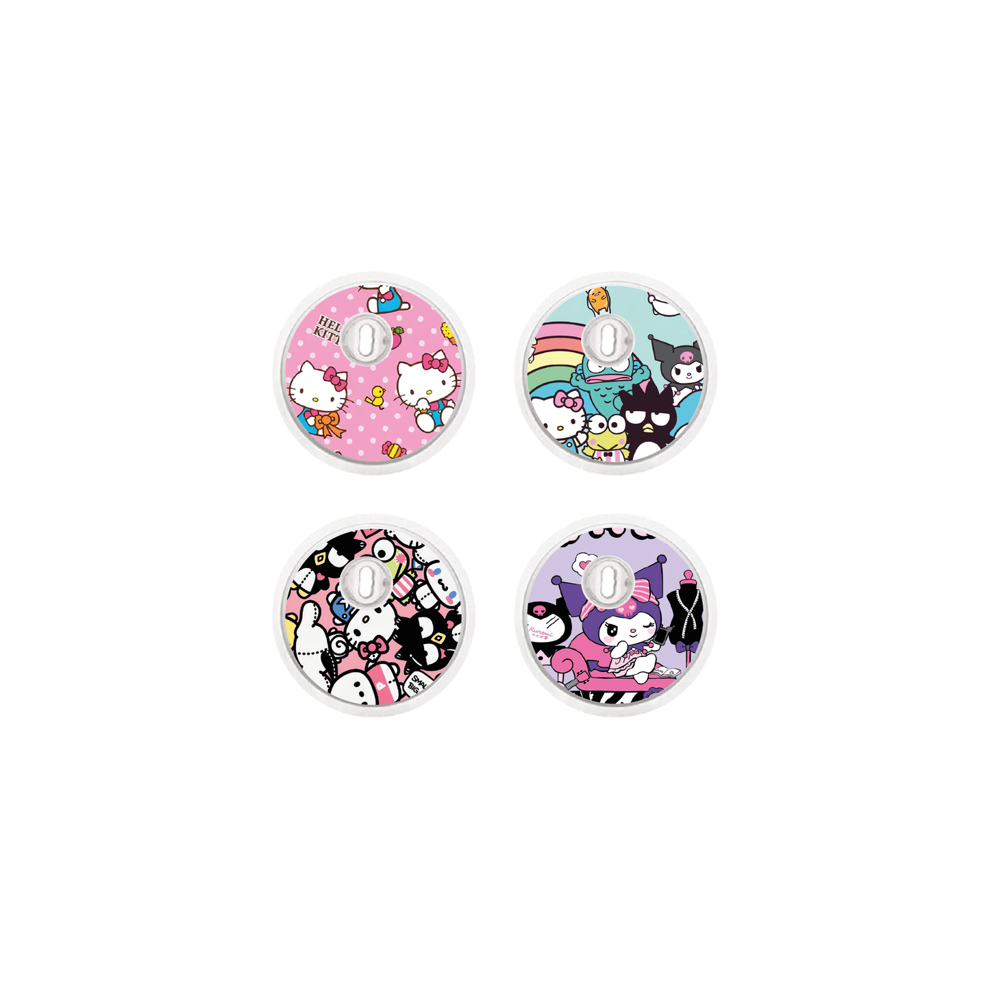 "Kawaii Crew" - CGM Sensor Stickers for Dexcom, Libre, Medtronic & Medtrum