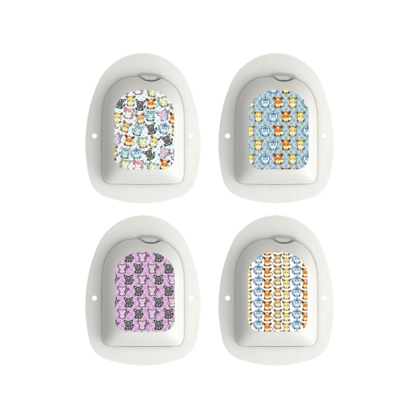 "Pixel Critters" - Omnipod Pod Stickers & Temporary Tattoos