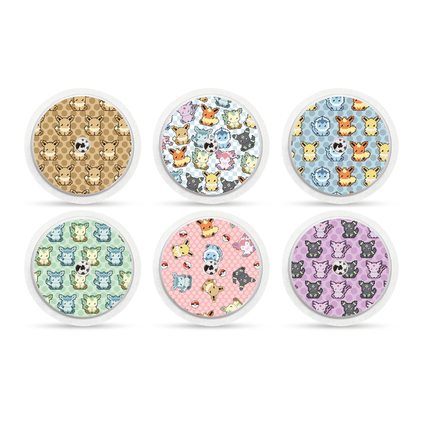 "Pixel Critters" - CGM Sensor Stickers for Dexcom, Libre, Medtronic & Medtrum