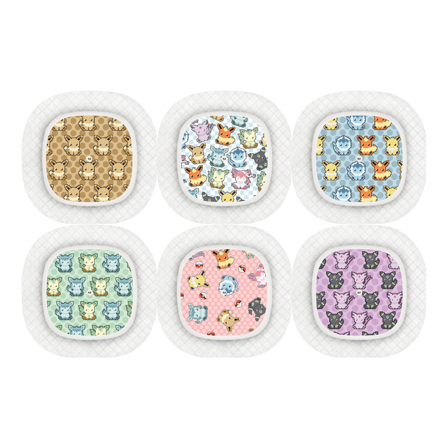 "Pixel Critters" - CGM Sensor Stickers for Dexcom, Libre, Medtronic & Medtrum