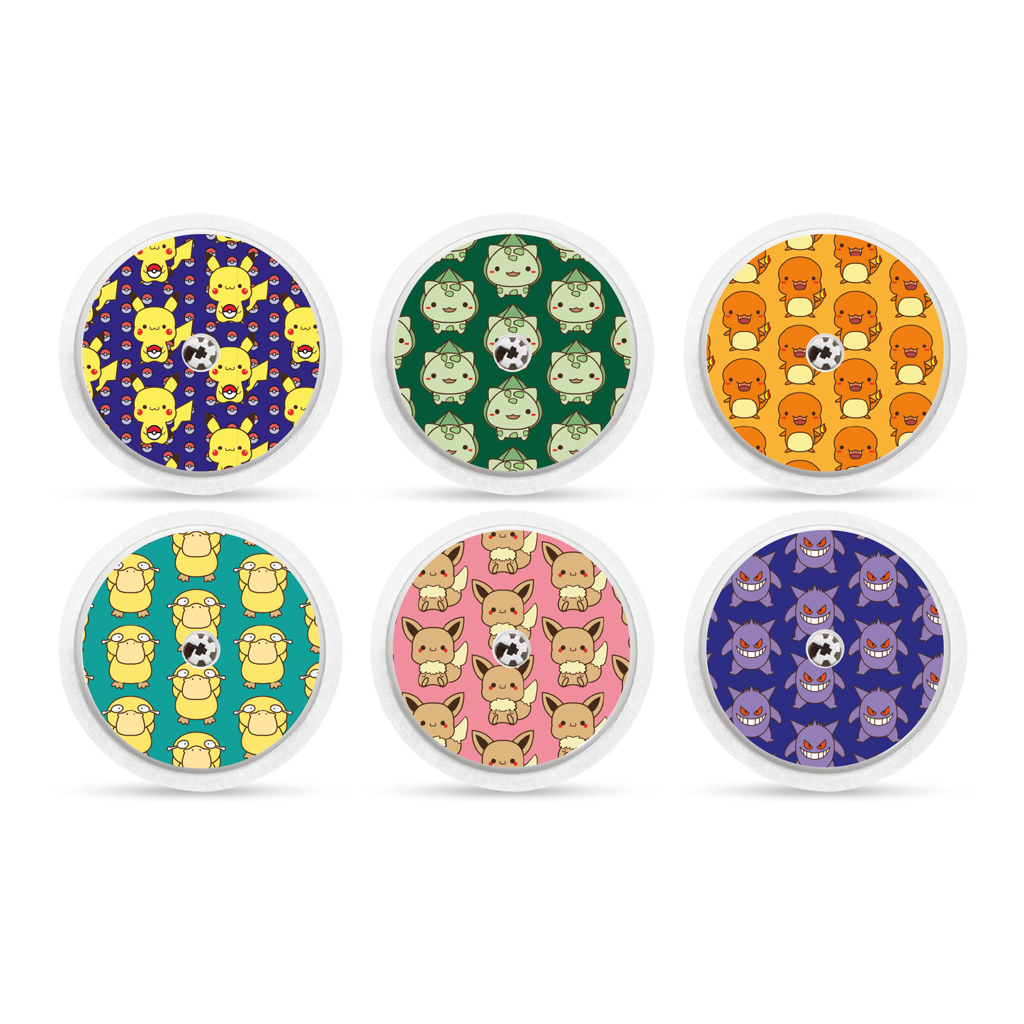 "Pikamood" - CGM Sensor Stickers for Dexcom, Libre, Medtronic & Medtrum