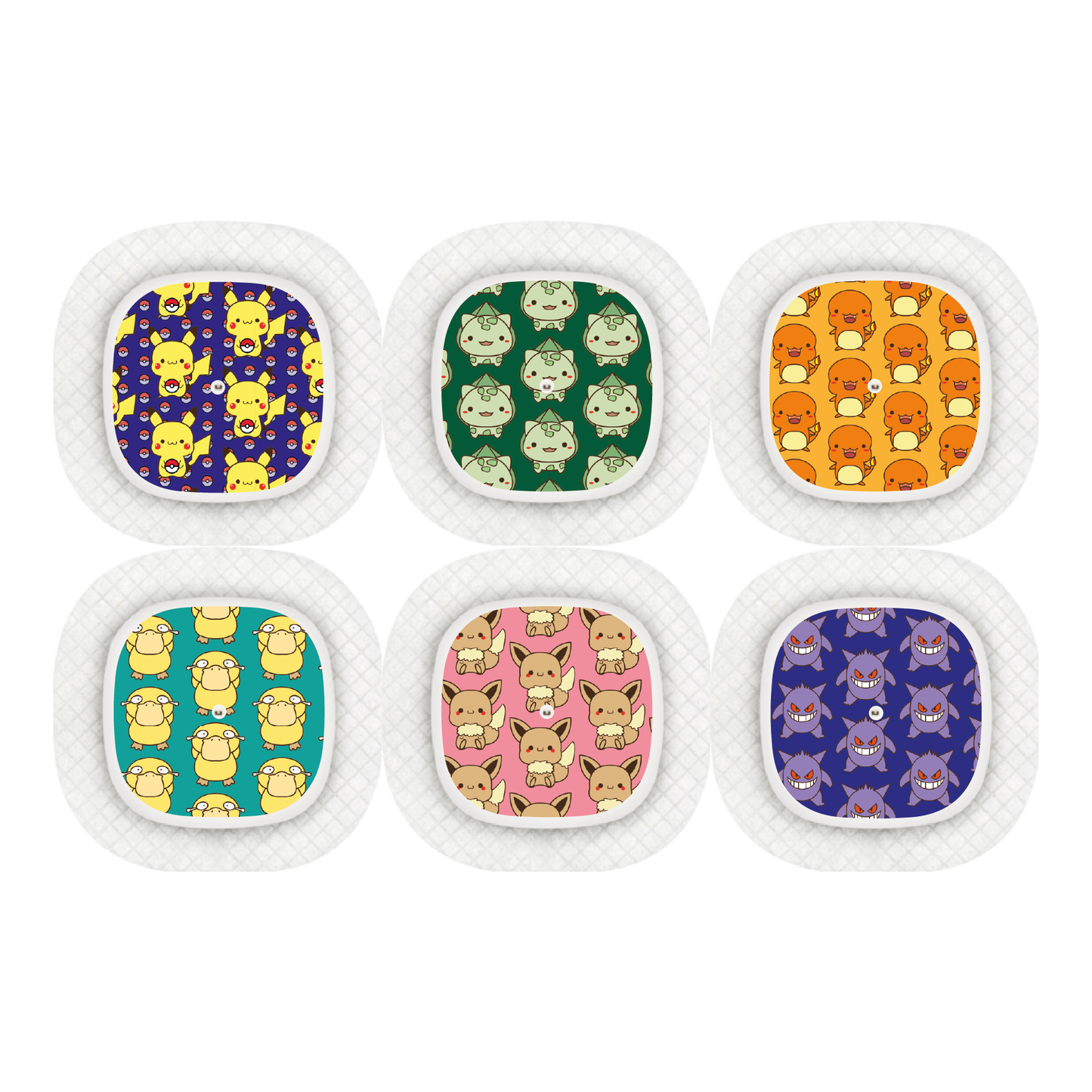 "Pikamood" - CGM Sensor Stickers for Dexcom, Libre, Medtronic & Medtrum