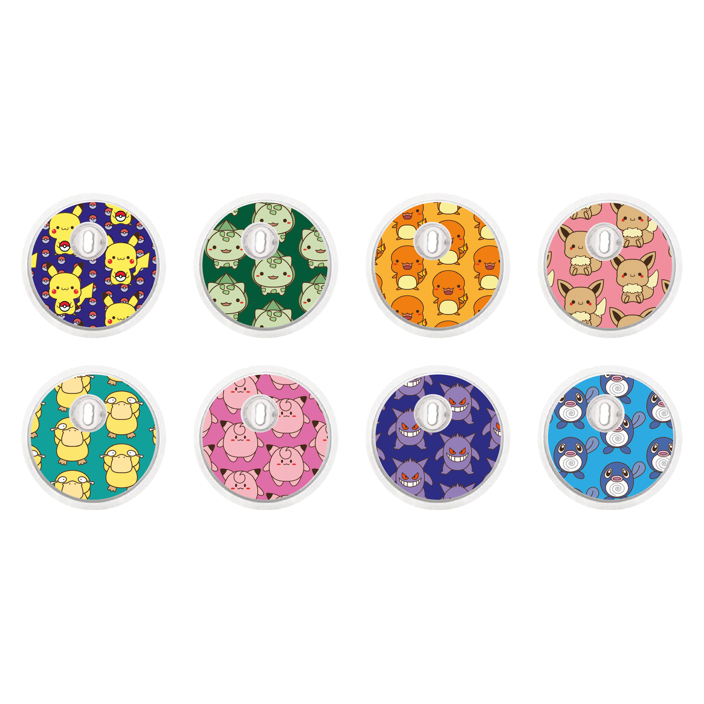 "Pikamood" - CGM Sensor Stickers for Dexcom, Libre, Medtronic & Medtrum