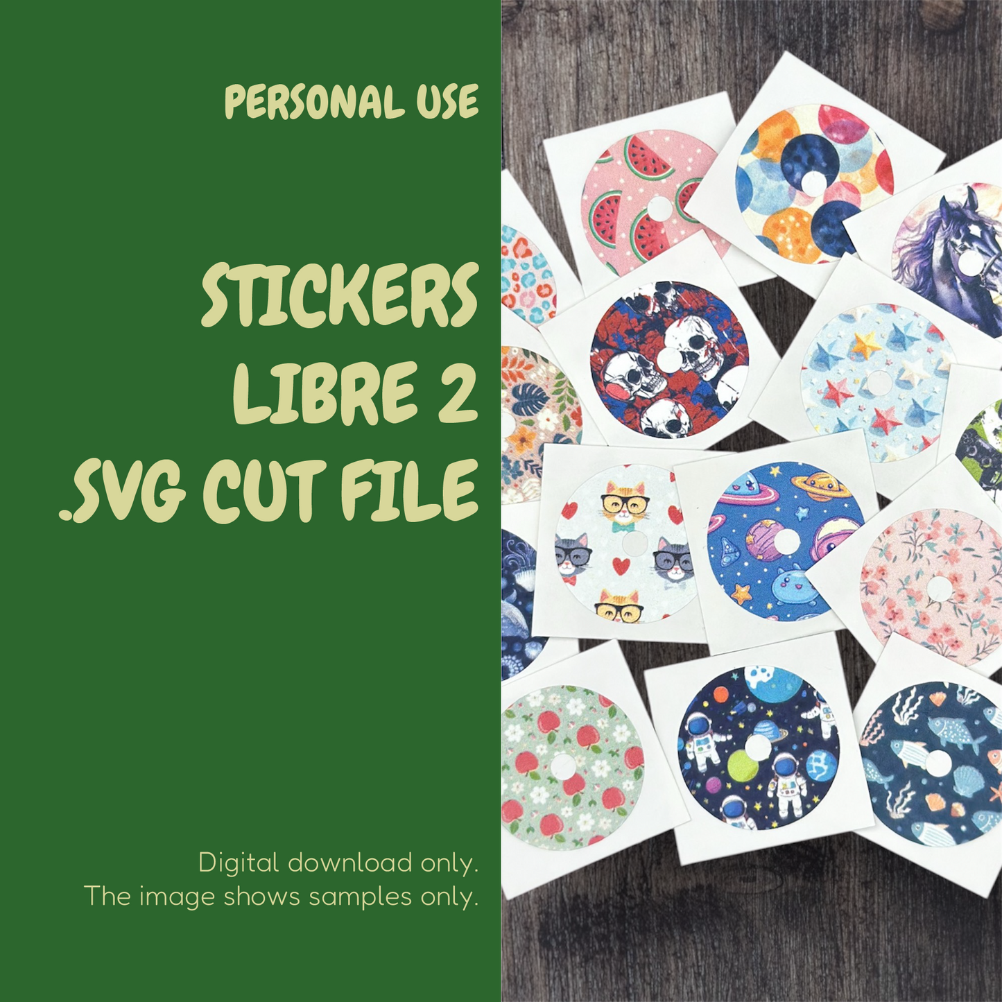 SVG cut file Freestyle Libre 2 CGM sensor stickers