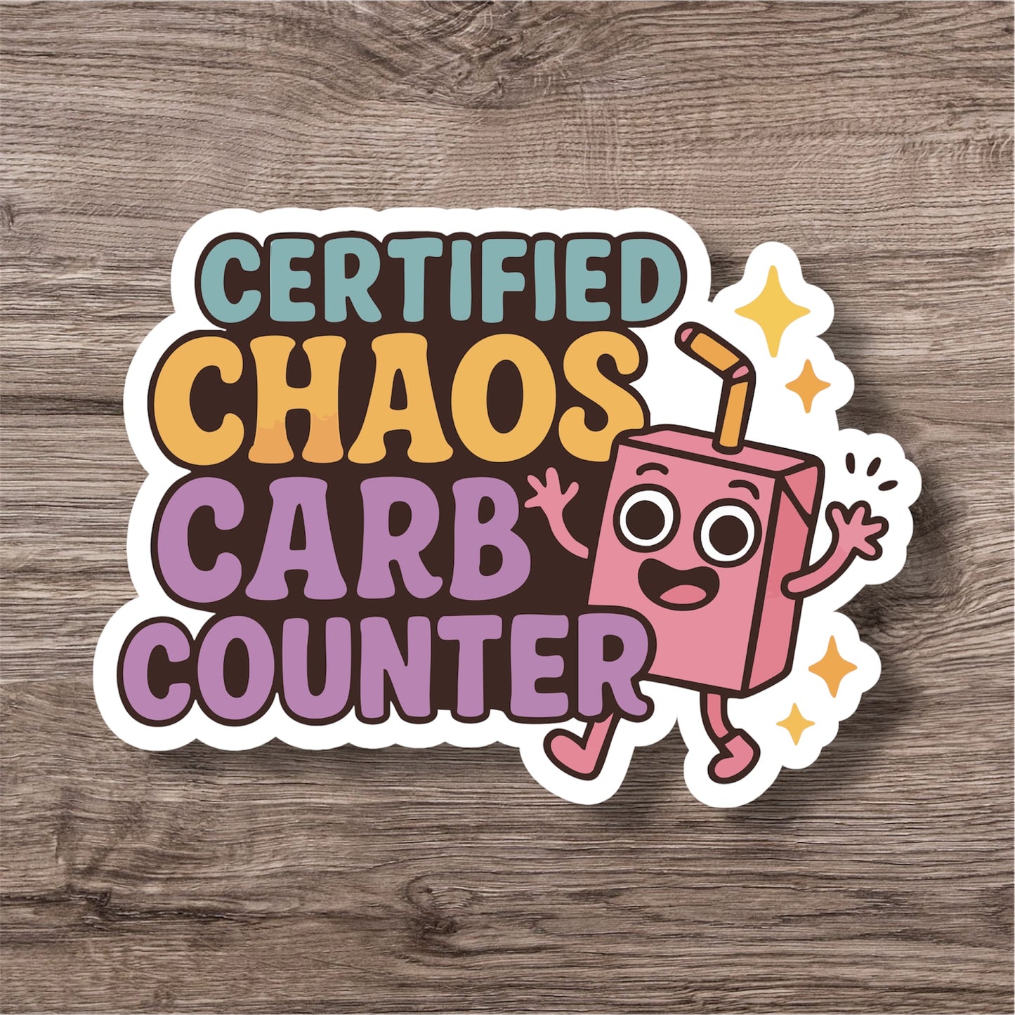 Type 1 diabetes carbs pancreas dysfunction personal sticker