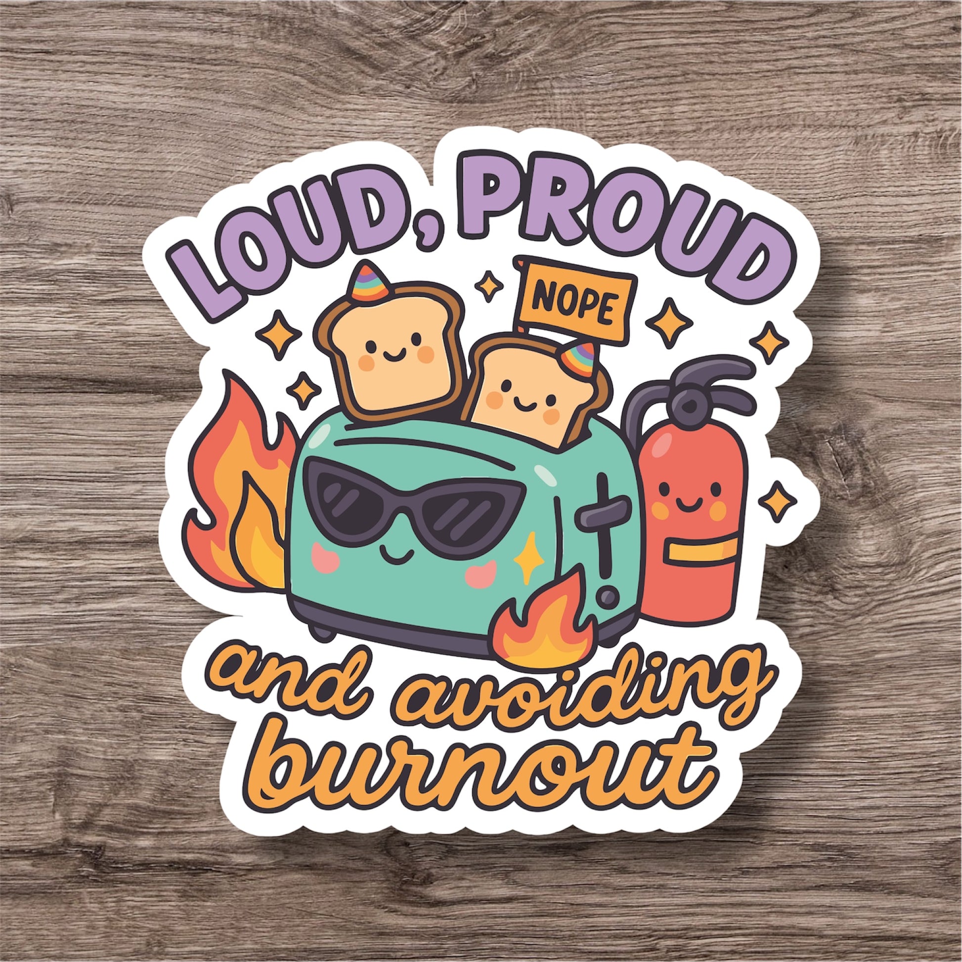 Autism adhd burnout mental health personal sticker