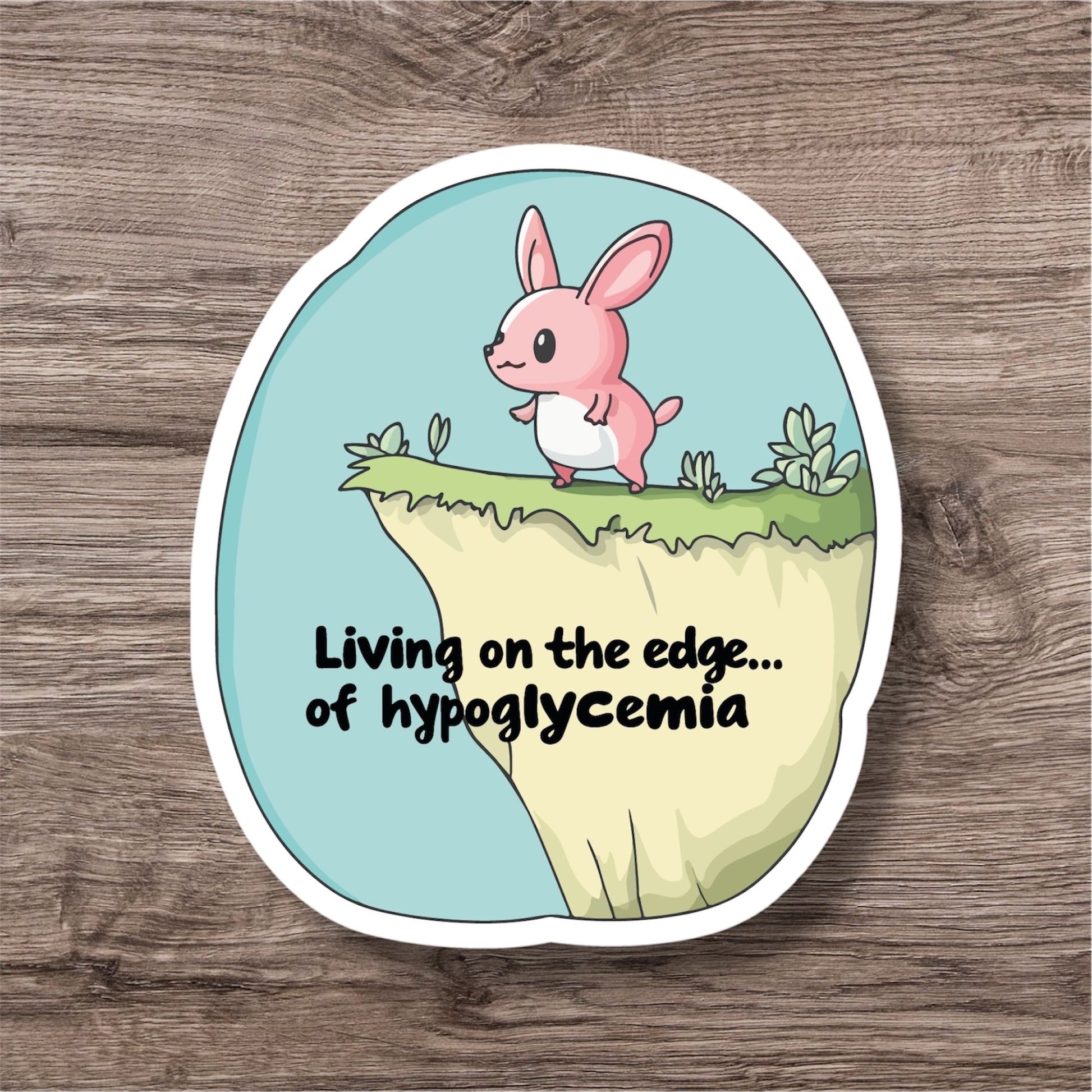 Type 1 diabetes hypoglycemia low blood sugar personal sticker