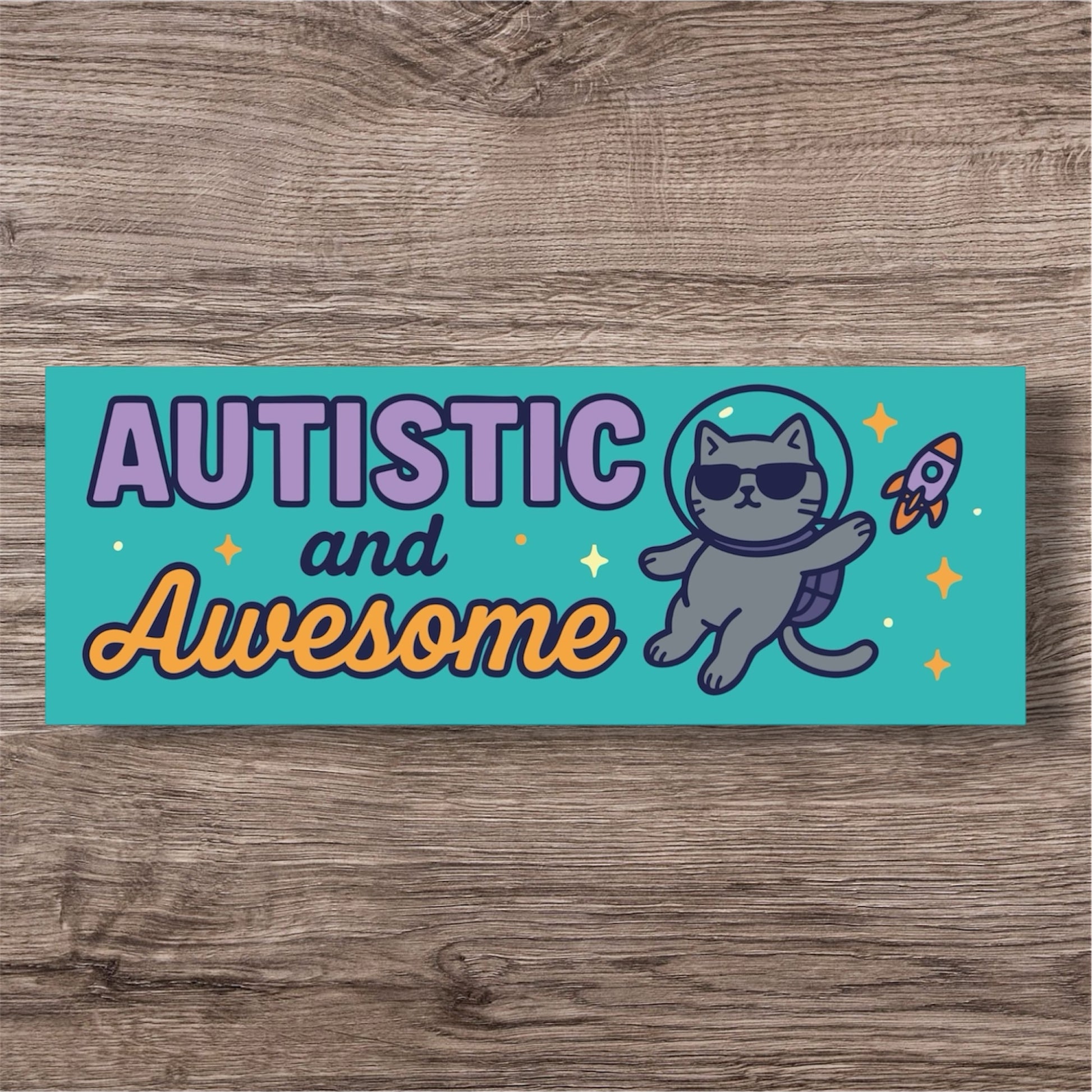 Autism neurodivergent brain personal bumper sticker
