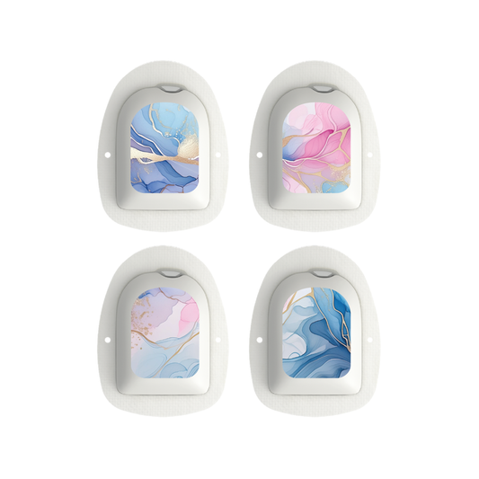 "Pastel Dreams" - Omnipod Pod Stickers & Temporary Tattoos