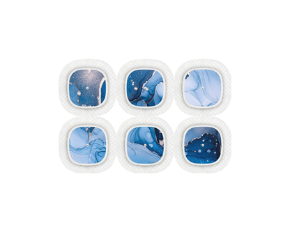 "Navy Hues" - CGM Sensor Stickers for Dexcom, Libre, Medtronic & Medtrum
