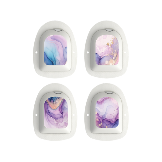 "Purple Dust" - Omnipod Pod Stickers & Temporary Tattoos