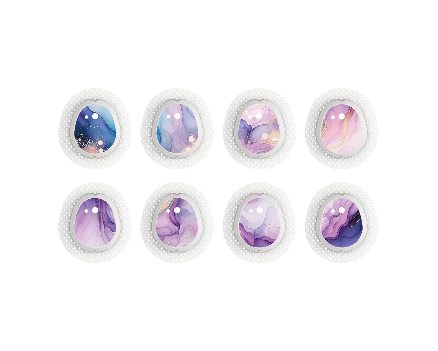 "Purple Dust" - CGM Sensor Stickers for Dexcom, Libre, Medtronic & Medtrum