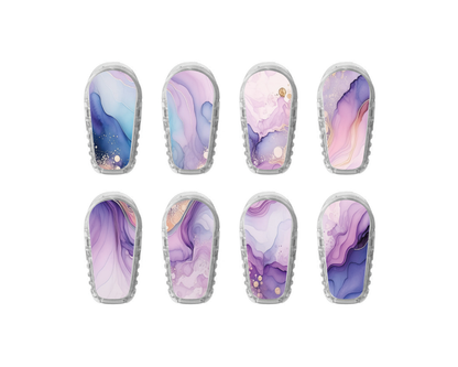 "Purple Dust" - CGM Sensor Stickers for Dexcom, Libre, Medtronic & Medtrum