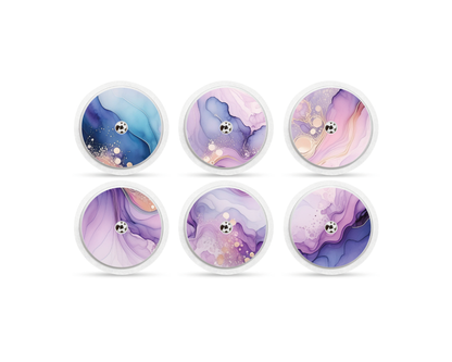 "Purple Dust" - CGM Sensor Stickers for Dexcom, Libre, Medtronic & Medtrum