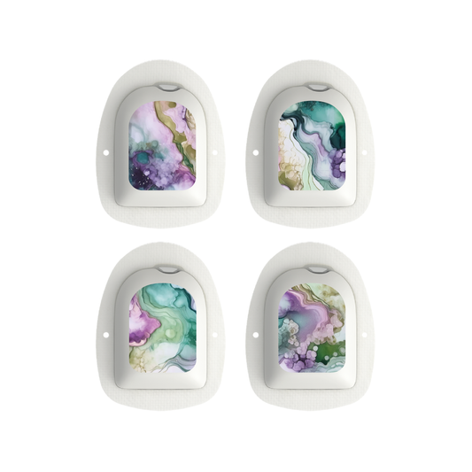 "Green Summer" - Omnipod Pod Stickers & Temporary Tattoos