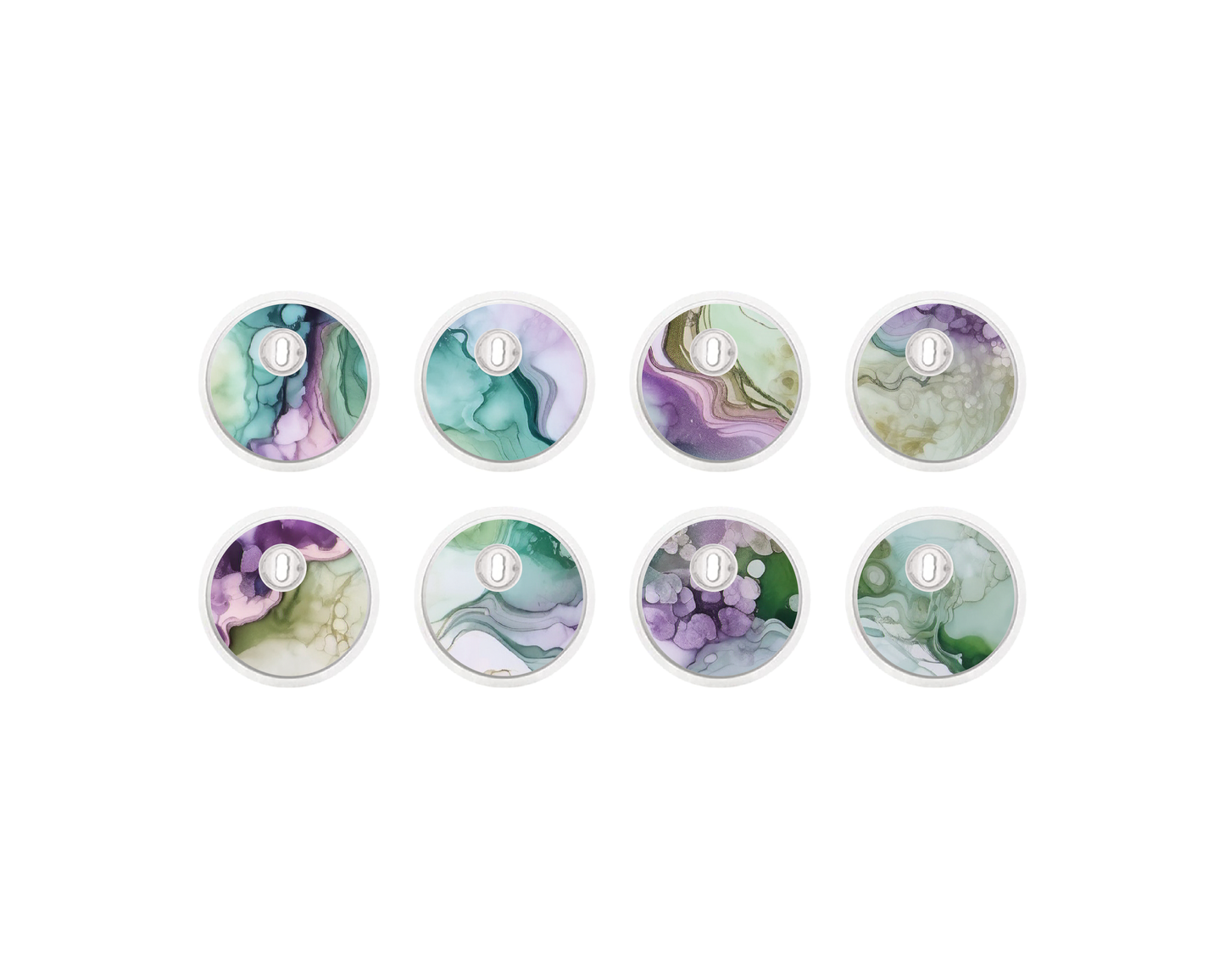 "Green Summer" - CGM Sensor Stickers for Dexcom, Libre, Medtronic & Medtrum