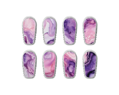 "Violet Charm" - CGM Sensor Stickers for Dexcom, Libre, Medtronic & Medtrum