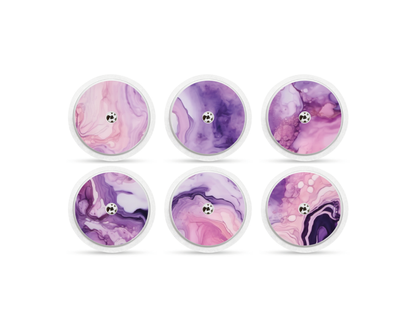 "Violet Charm" - CGM Sensor Stickers for Dexcom, Libre, Medtronic & Medtrum