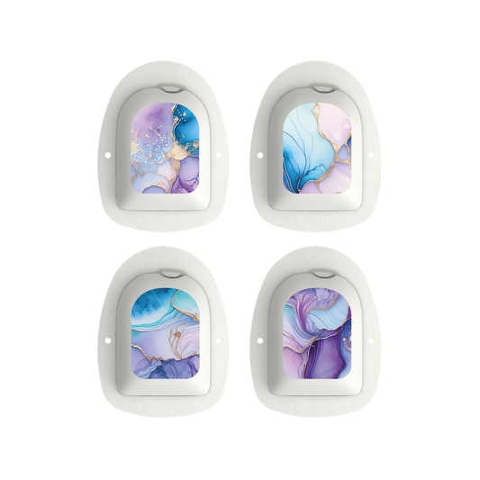 "Golden Mirage" - Omnipod Pod Stickers & Temporary Tattoos