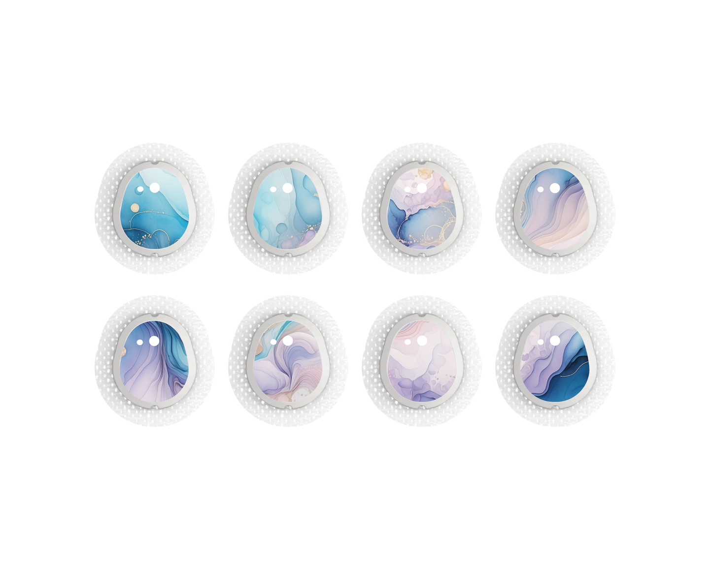 "Soft Radiance" - CGM Sensor Stickers for Dexcom, Libre, Medtronic & Medtrum