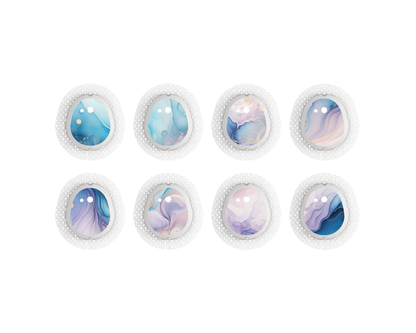 "Soft Radiance" - CGM Sensor Stickers for Dexcom, Libre, Medtronic & Medtrum