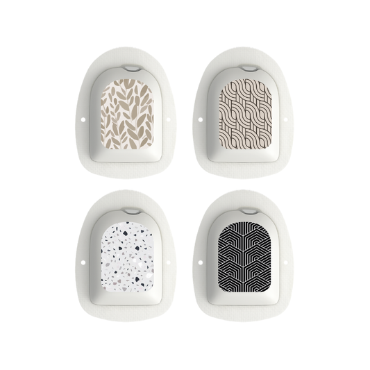 "Monochromatic" - Omnipod Pod Stickers & Temporary Tattoos