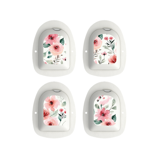 "Pink Blossom" - Omnipod Pod Stickers & Temporary Tattoos