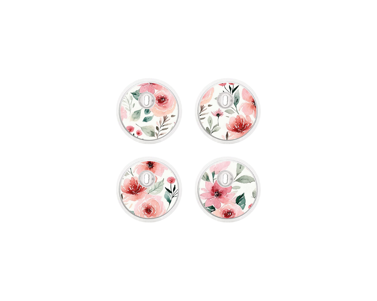 "Pink Blossom" - CGM Sensor Stickers for Dexcom, Libre, Medtronic & Medtrum