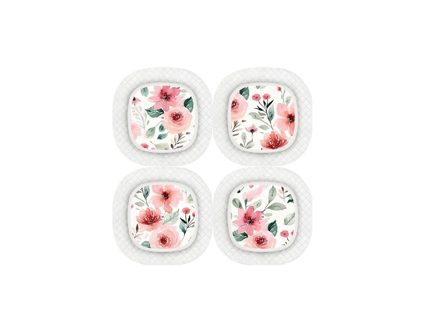 "Pink Blossom" - CGM Sensor Stickers for Dexcom, Libre, Medtronic & Medtrum