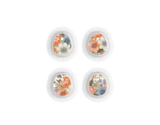 "Vintage Floral" - CGM Sensor Stickers for Dexcom, Libre, Medtronic & Medtrum