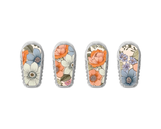 "Vintage Floral" - CGM Sensor Stickers for Dexcom, Libre, Medtronic & Medtrum