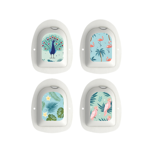"Tropical" - Omnipod Pod Stickers & Temporary Tattoos