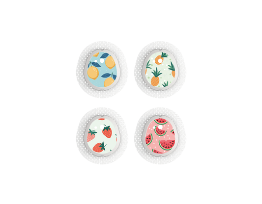 "Fruit Fusion" - CGM Sensor Stickers for Dexcom, Libre, Medtronic & Medtrum