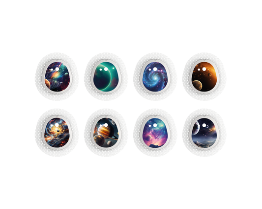 "Cosmic" - CGM Sensor Stickers for Dexcom, Libre, Medtronic & Medtrum