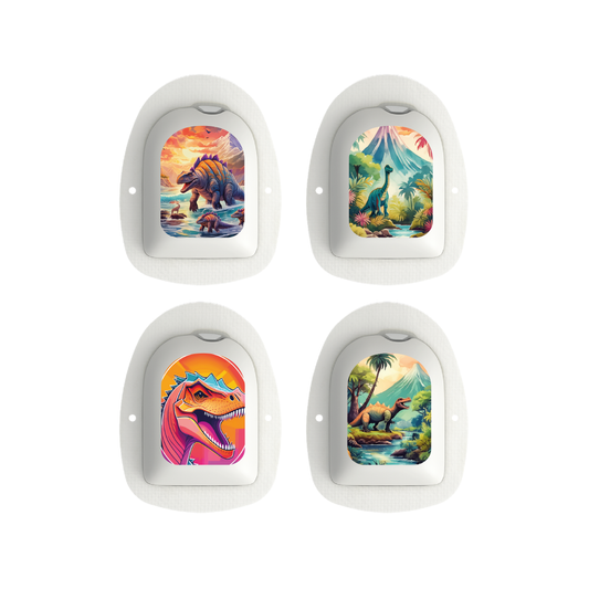 "Dino" - Omnipod Pod Stickers & Temporary Tattoos