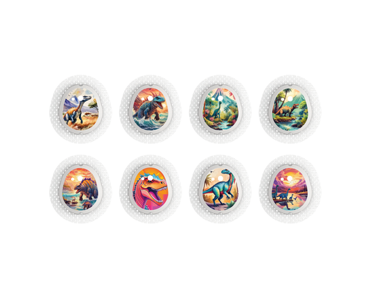 "Dino" - CGM Sensor Stickers for Dexcom, Libre, Medtronic & Medtrum